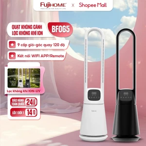 Quạt không cánh lọc không khí UV FUJIHOME BF065 Nhập Khẩu, 9 chế độ gió linh hoạt kết nối Wifi điều khiển từ xa APP