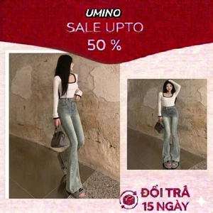 Quần bò ống loe 2 TÚI trước, quần jeans ống loe màu xanh rêu siêu xinh LN 26