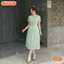 Đầm thiết kế BEMINE cổ tròn có dây nơ dáng chữ A xòe phù hợp đi chơi-B499