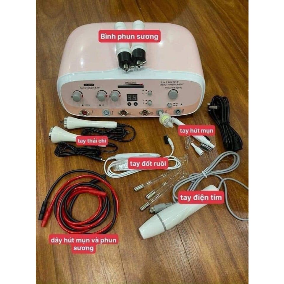 Máy 5in1, Máy Chăm Sóc Da 5in1, Thiết Bị Chăm Sóc Da, Mẫu Mới Nhất Chuyên Dùng Trong Spa Thẩm Mỹ Viện