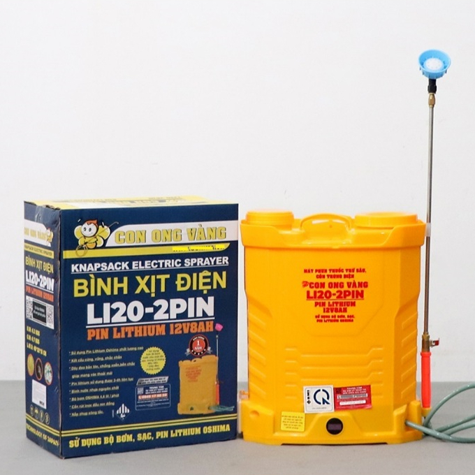 Bình Xịt Côn Trùng Con Ong Vàng Li20-2P 20L PlN Oshima - Chính Hãng Bảo Hành 12 Tháng