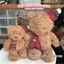 Gấu bông Teddy thắt nơ caro đỏ dễ thương – Gấu bông cao cấp mềm mịn quà tặng