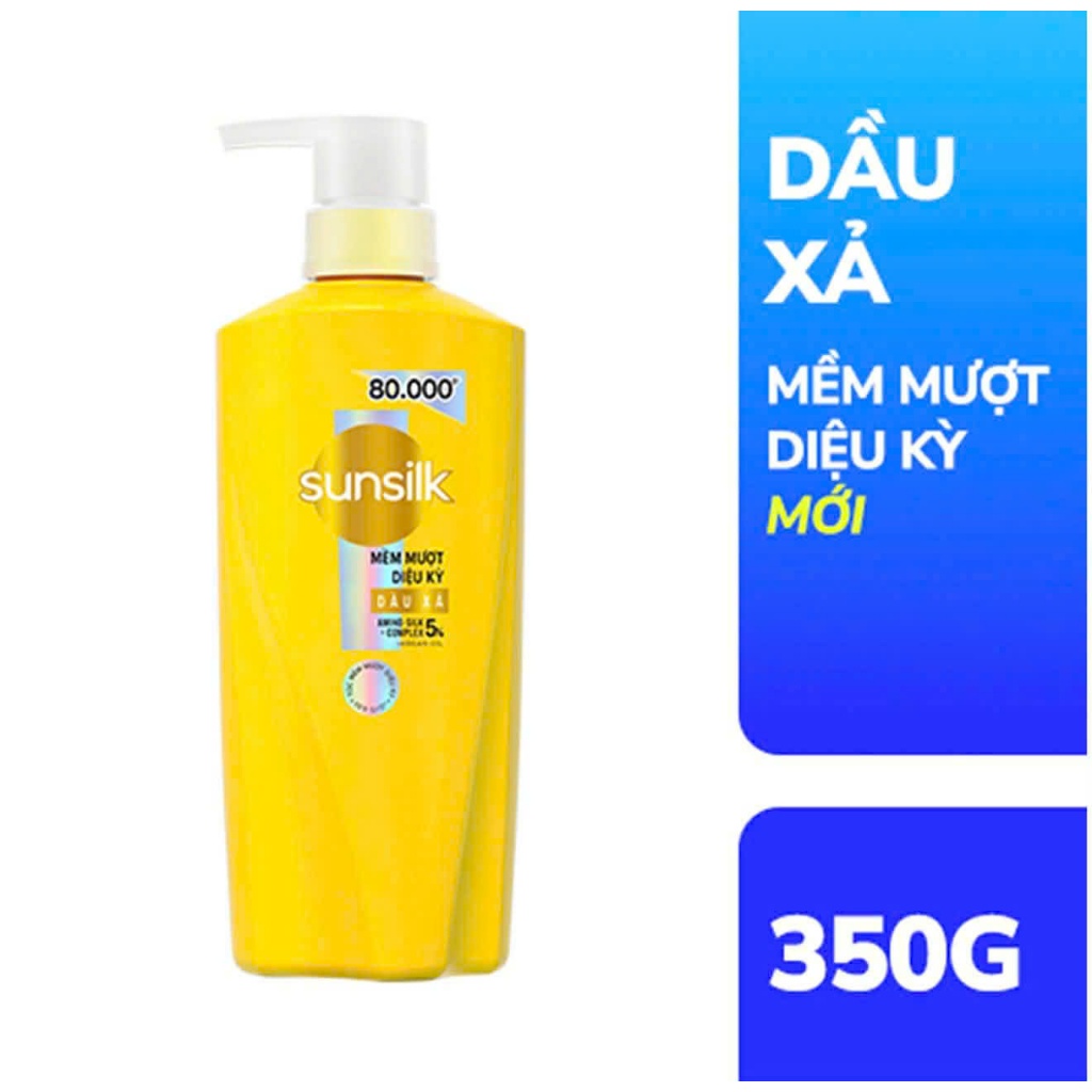 Dầu xả Sunsilk Mềm Mượt Diệu Kỳ và Óng Mượt Rạng Ngời 600G