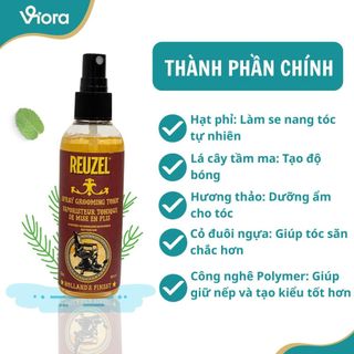 Xịt Dưỡng Tạo Phồng Tóc REUZEL - Chóng Nhiệt Bảo Vệ Tóc, Cấp Ẩm, Giữ Nếp Tự Nhiên - VIORA SHOP