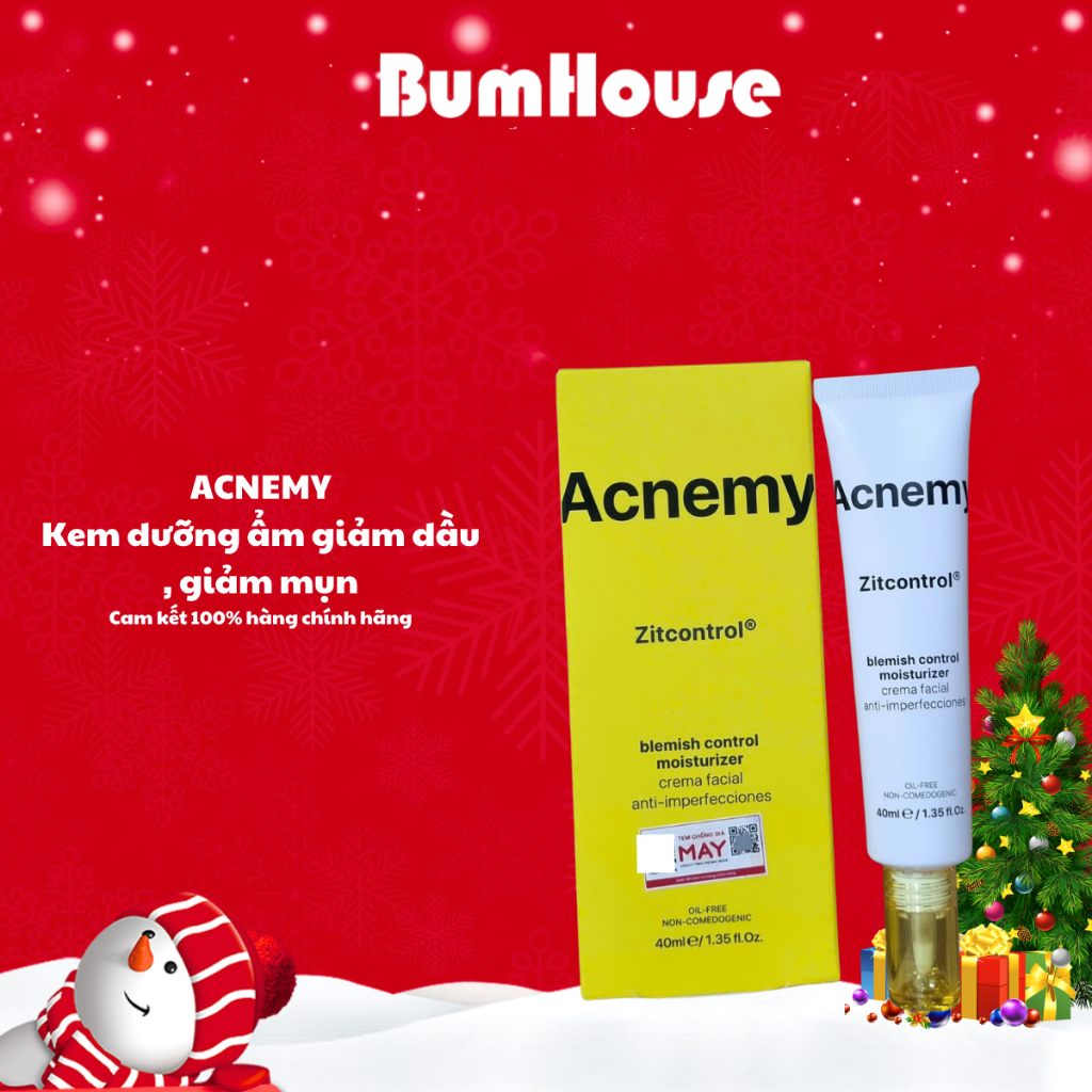 [HÀNG CTY] Kem Dưỡng Kiểm soát Dầu Nhờn cho Da Mụn Acnemy Zitcontrol Blemish Control Moisturizer 40ML