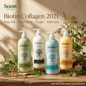 Cặp gội xả Biotin Collagen Voudioty 500ml-1000ml giảm rụng tóc, ngăn gàu, kiềm dầu, phục hồi tóc khô xơ, hư tổn 2021