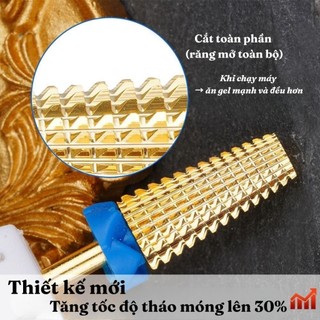 Đầu Mài Thép Carbide VÀNG Thông Số XC C M F XF XXF – Đầu Mài Phá Gel, Đầu Mài 3in1 Chuyên Nghiệp Thegioinail666