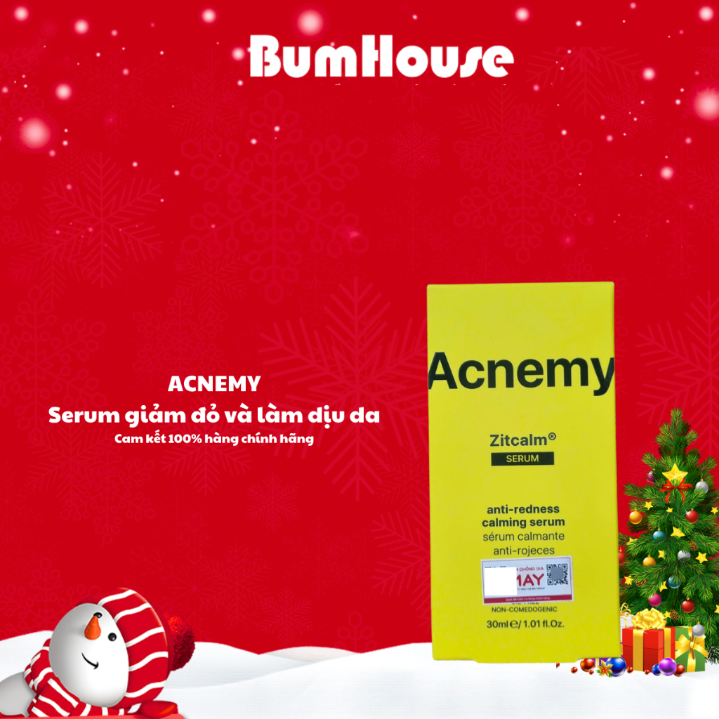 [HÀNG CTY] Huyết Thanh Giảm Đỏ, Làm Dịu Và Phục Hồi Da Sau Mụn Acnemy Zitcalm Anti Redness Calming Serum 30ml