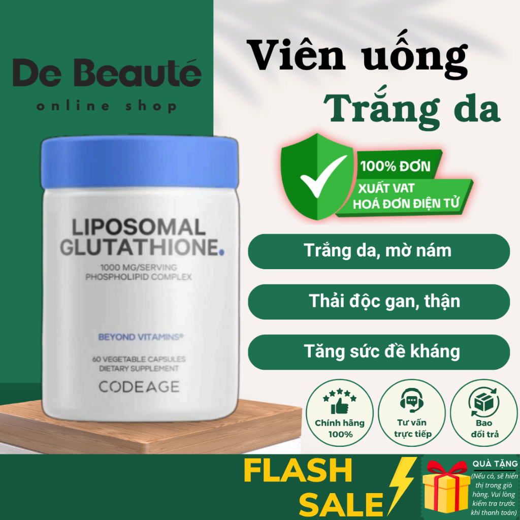 codeage liposomal glutathione 1000mg CODEAGE - Liposomal Glutathione 1000 mg with Vitamin C & CoQ10 main image 0