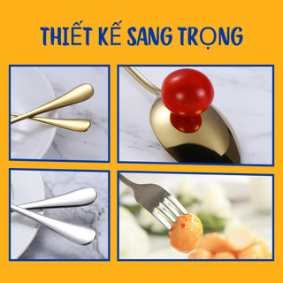 [MUA 10 TẶNG 10] Thìa dĩa inox cao cấp – dùng cho ăn uống hằng ngày, tiếp khách, nhà hàng, an toàn và tiện lợi