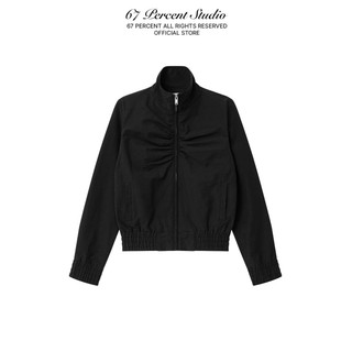 Áo Khoác Biker Dù Polyester Nhún Ngực Ôm Dáng 67PERCENT/67% - LINEA ZIP BLOUSE