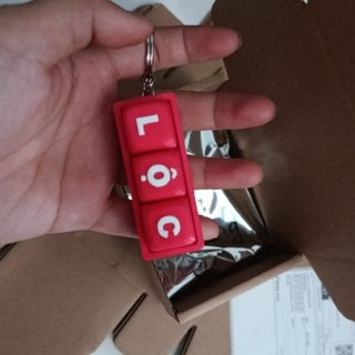 [Móc Khóa] Chữ Clicker làm theo yêu cầu in 3D- Biến tên bạn thành dấu ấn riêng trên móc khóa này
