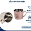 Cốc uống nước 2 lớp, Cốc 2 lớp cách nhiệt, Cốc Inox bọc nhựa, Cốc có tay cầm dễ thương- VIỆT NHẬ