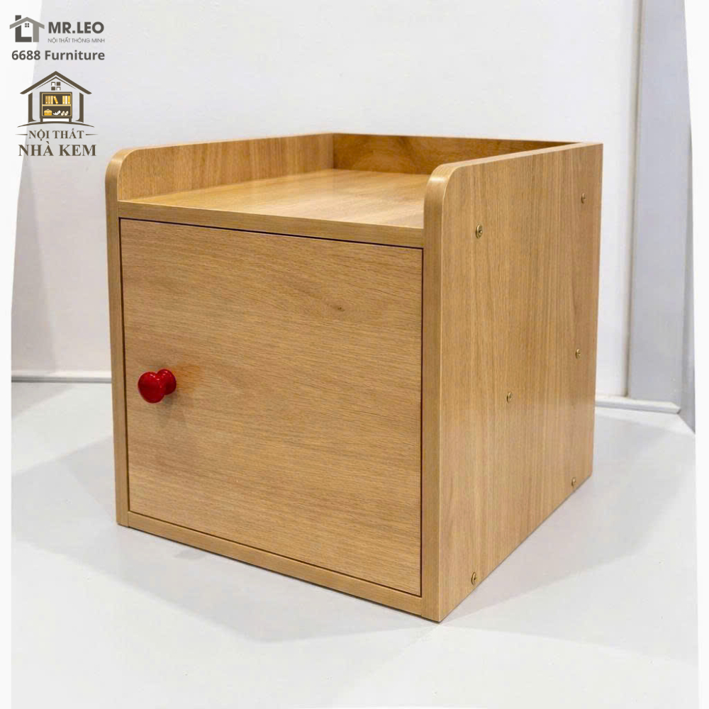 Hộc Tủ Để Đồ Gỗ MDF 30x30x30cm Có Cánh – Tủ Đựng Đồ Bàn Học, Bàn Làm Việc Gọn Gàng Đa Năng