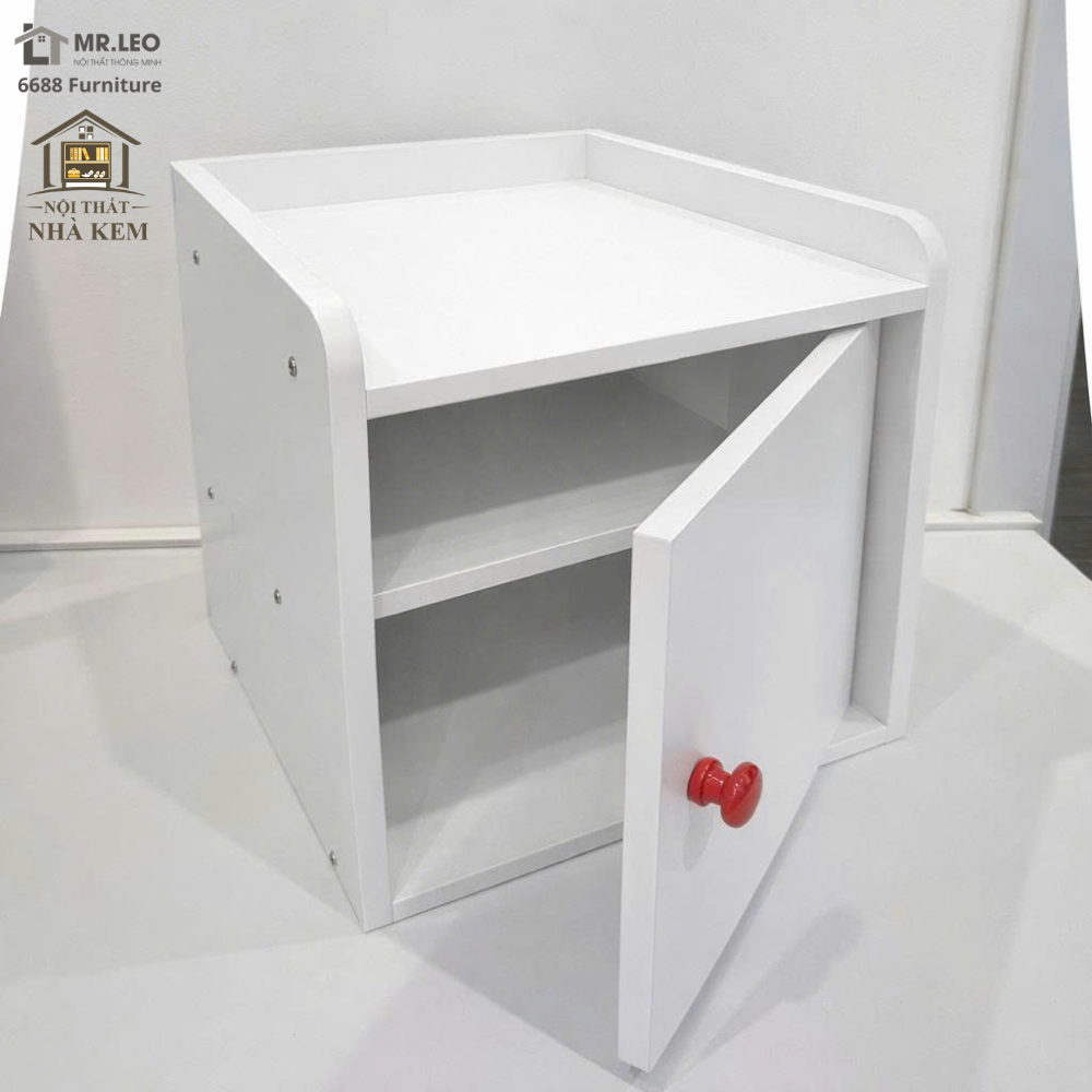 Hộc Tủ Để Đồ Gỗ MDF 30x30x30cm Có Cánh – Tủ Đựng Đồ Bàn Học, Bàn Làm Việc Gọn Gàng Đa Năng