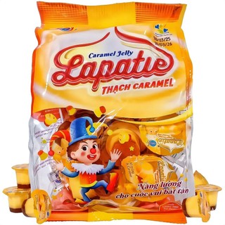 [COMBO 1-2-3-5] Thạch Caramel Lapatie Long Hải Túi 400g (25 Cốc) -Thạch Rau Câu Thơm Béo