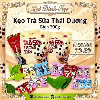 [Sỉ 1Thùng & 10 Bịch] Kẹo Trà Sữa Thái Dương - Bịch 300g(60-65 viên) (Thùng 20 bịch)