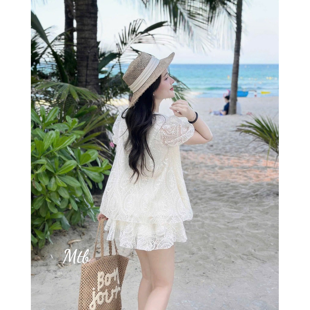 Set Áo Sơ Mi Kiểu Nữ Vải Đũi Xước Mềm Mịn Ít Nhăn Form Rộng, Áo Sơ Mi Đũi Hàn Quốc Đi Chơi Biển