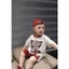 Bộ Bé Trai Áo Thun In Họa Tiết+Quần Short Đỏ, Set Đồ Bé Trai Sang Chảnh 8-18kg,Bộ Bé Trai Mùa Hè A32