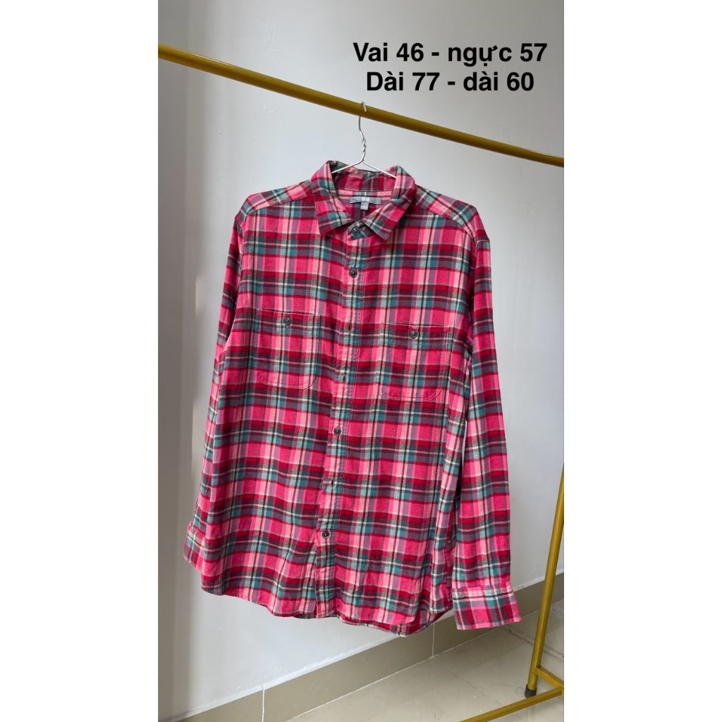 sơ mi flannel cao cấp - trên 70kg