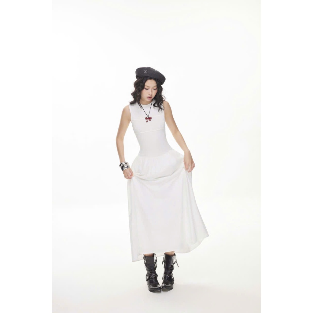 Đầm Nữ BOREYS DRESS Form Dài Sát Nách Cá Tính SECODEE