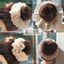 Dây buộc tóc Scrunchies ren 4 tầng 12 & 15cm Rose handmade store