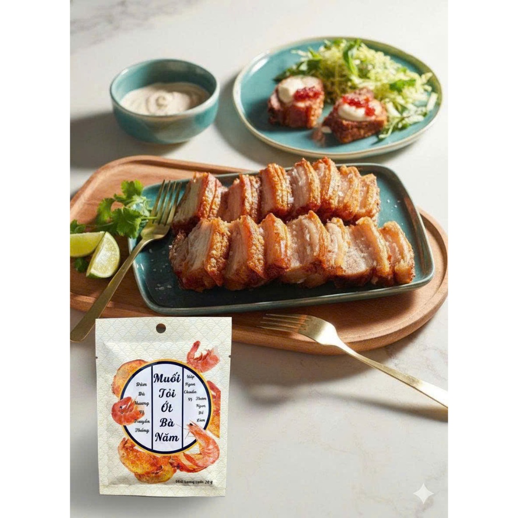 Muối tỏi ớt bà Năm- thơm ngon giòn rụm