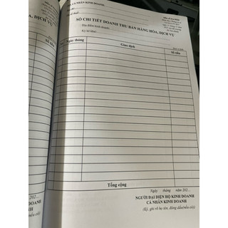 SỔ THEO DÕI DOANH THU BÁN HÀNG HOÁ, DỊCH VỤ S1a - HKD