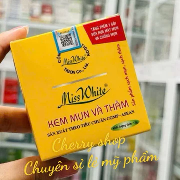 Kem Mụn Thâm MissWhite Kem Nghệ Miss white thâm và mụn