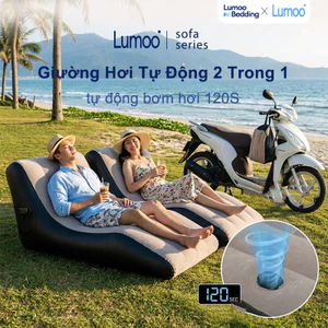 Ghế sofa giường,Ghế sofa lười -tự động bơm hơi,ghế công thái học tựa lưng gọn nhẹ dễ mang theo