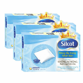 Bông tẩy trang Silcot, siêu mềm, không sơ bông