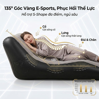 Ghế sofa giường,Ghế sofa lười -tự động bơm hơi,ghế công thái học tựa lưng gọn nhẹ dễ mang theo