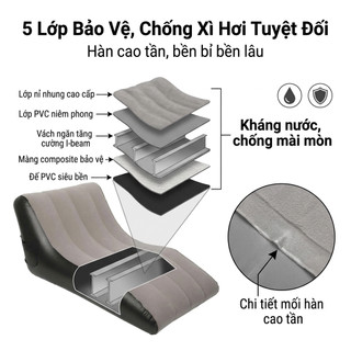 Ghế sofa giường,Ghế sofa lười -tự động bơm hơi,ghế công thái học tựa lưng gọn nhẹ dễ mang theo