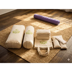 Full Set - Bộ Gối Yoga – Dụng Cụ Hỗ Trợ Yoga, Thiền, Restorative Yoga, Chống Mỏi Cơ
