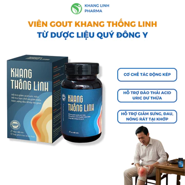 Viên Uống Gout Gút Khang Thống Linh Hỗ Trợ Giảm Sưng Đau GOUT, Hạ Chỉ Số Acid Uric