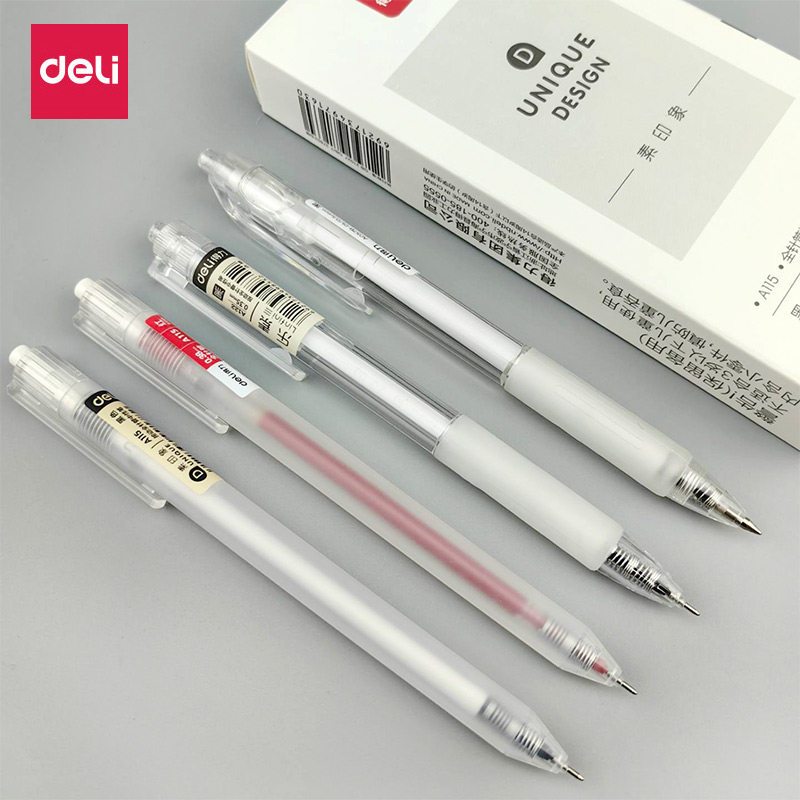 Bút Gel Deli A115 – Ngòi 0.38mm, Viết Mượt, Mực Đậm Rõ, Phù Hợp Học Sinh & Văn Phòng
