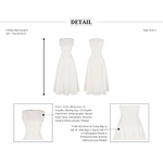 BBSTORE'S Đầm Dạo Phố Linen Dài Cổ Thuyền Thân Đầm Đường Rã Tùng Cong Vòm - DAD47B — ảnh 3