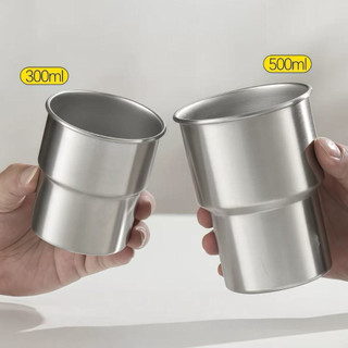 Ly có nhấn inox 304 Cốc uống bia 1 lớp Chubby Chef kiểu dáng đơn giản sang trọng an toàn cho sức khỏe 300ml