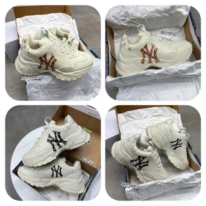 Giày MLB Bigball Chunky Clasisc Monogram New York Yankees Đen / Nâu - 3ASHBMN3N