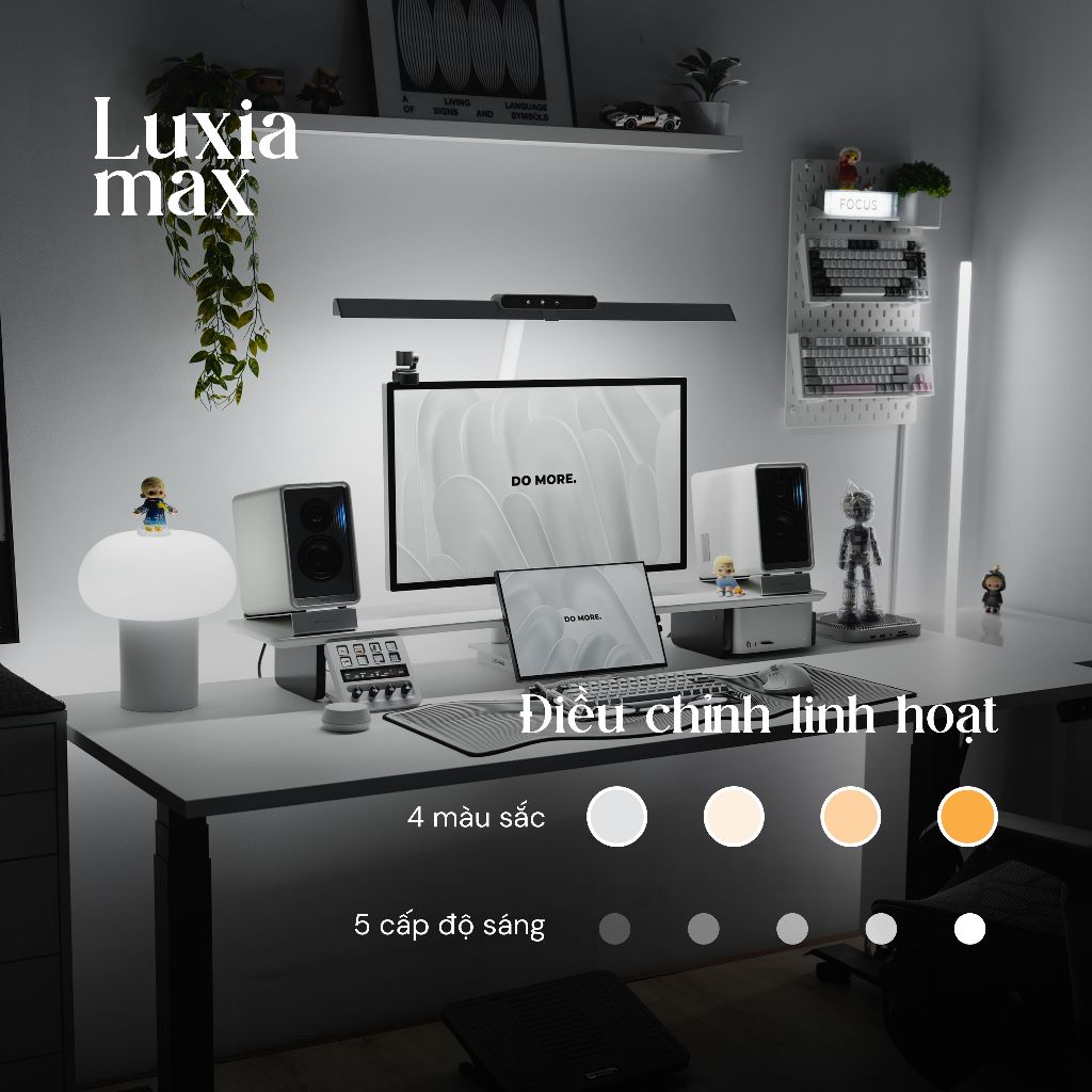 Đèn bàn làm việc bảo vệ mắt Velix Luxia Max ver 2 | Điều khiển từ xa 24W 1200 Lumen CRI >97 (Tặng đèn Motion Lite) | BigBuy360 - bigbuy360.vn