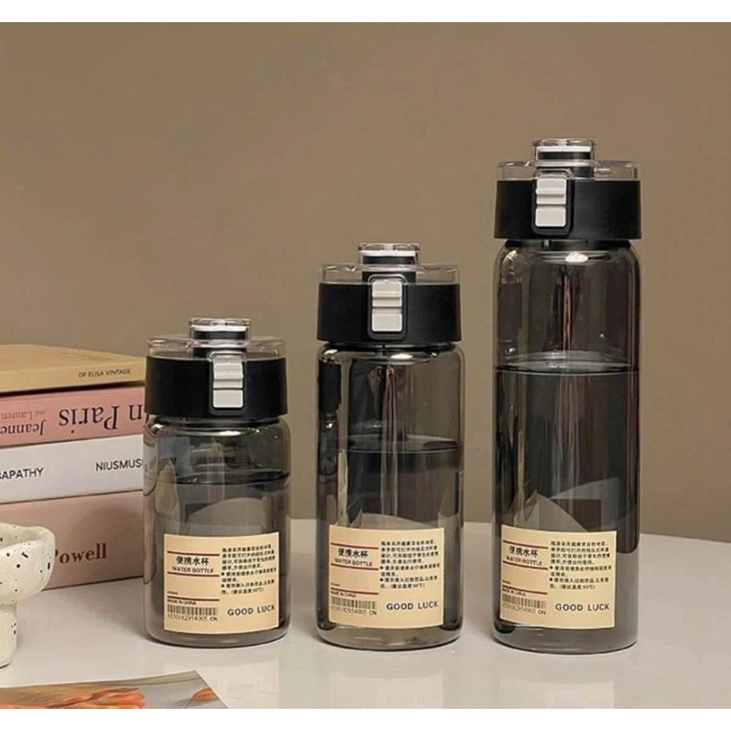 🔥 COMBO 3 BÌNH NƯỚC MUJI XUẤT NHẬT - TONE ĐEN HUYỀN BÍ(300ml - 550ml - 800ml)