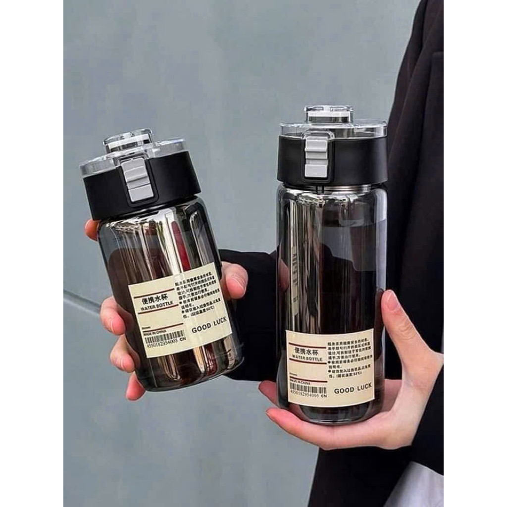 🔥 COMBO 3 BÌNH NƯỚC MUJI XUẤT NHẬT - TONE ĐEN HUYỀN BÍ(300ml - 550ml - 800ml)