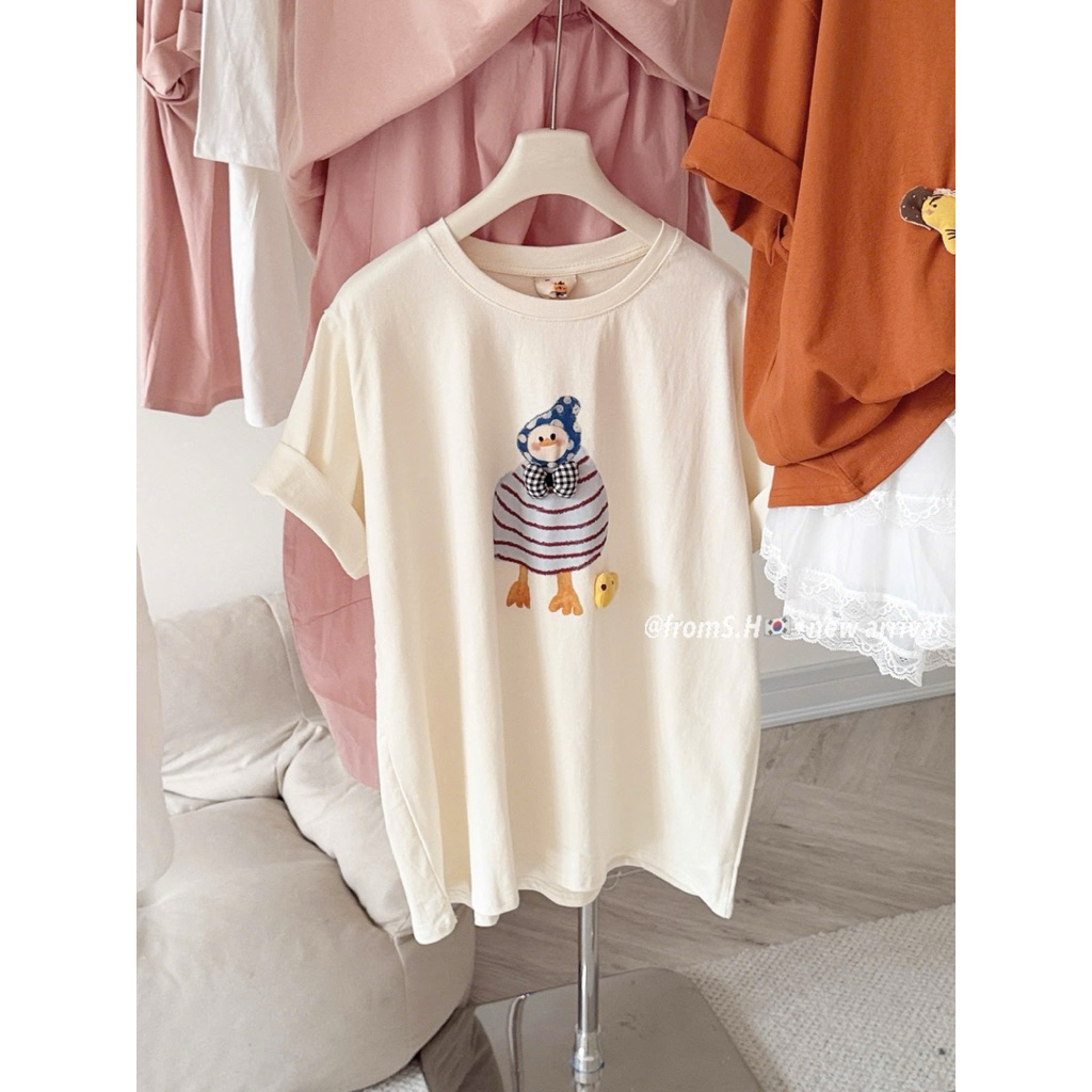 [𝐒𝐮𝐙𝐲] Áo Thun Vịt QCCC (OEVER SIZE đến 70kg)