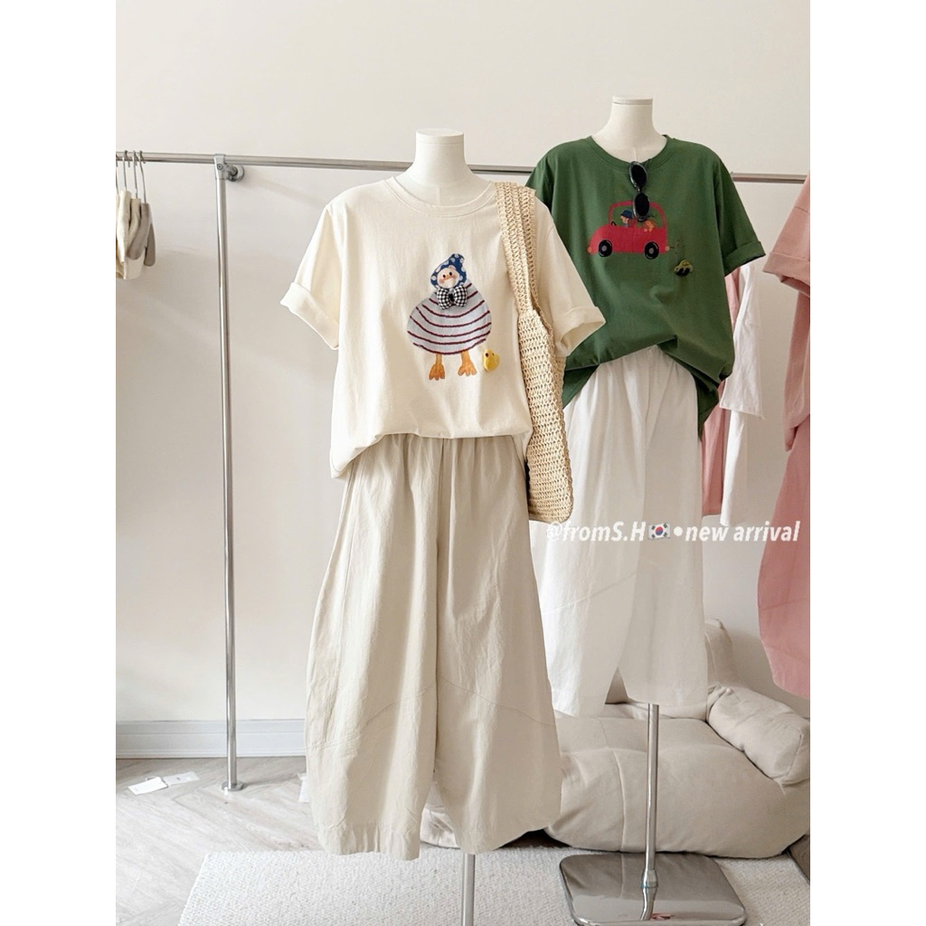 [𝐒𝐮𝐙𝐲] Áo Thun Vịt QCCC (OEVER SIZE đến 70kg)