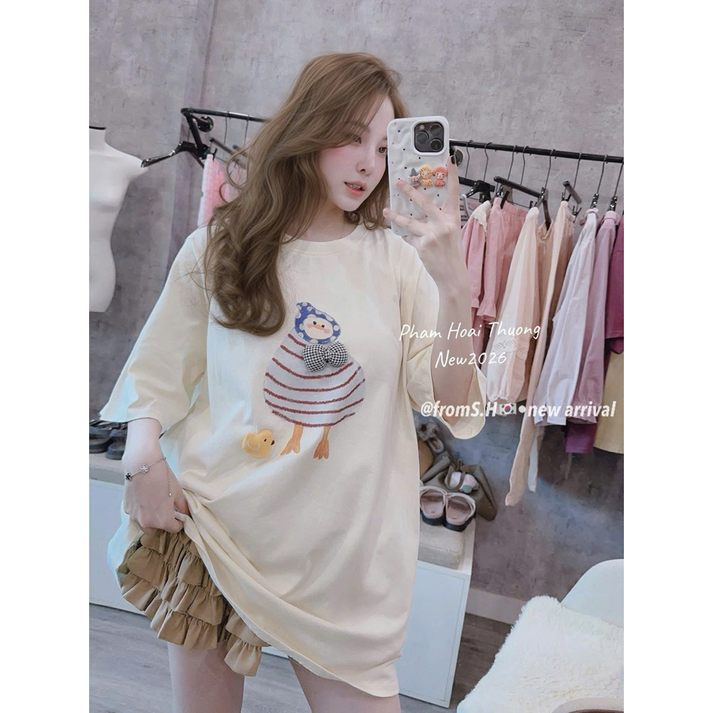 [𝐒𝐮𝐙𝐲] Áo Thun Vịt QCCC (OEVER SIZE đến 70kg)