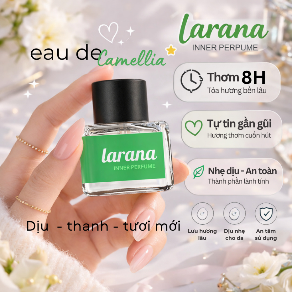 Nước hoa vùng cá nhân Larana Inner Perfume 5ml bản Eau De Camilla hương thơm cây cỏ nhẹ nhàng