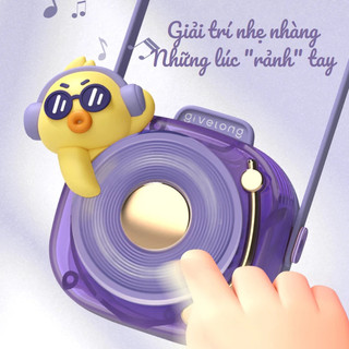 Quạt Mini Đeo Cổ Hình DJ Hoạt Hình Không Cánh – Quạt Đeo Cổ Dễ Thương Tiện Lợi, Hot Trend
