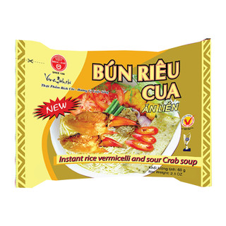 Bún Riêu Cua Bích Chi 60gr (Thùng 30 Gói) -Chuẩn vị riêu cua – Thanh ngọt tự nhiên