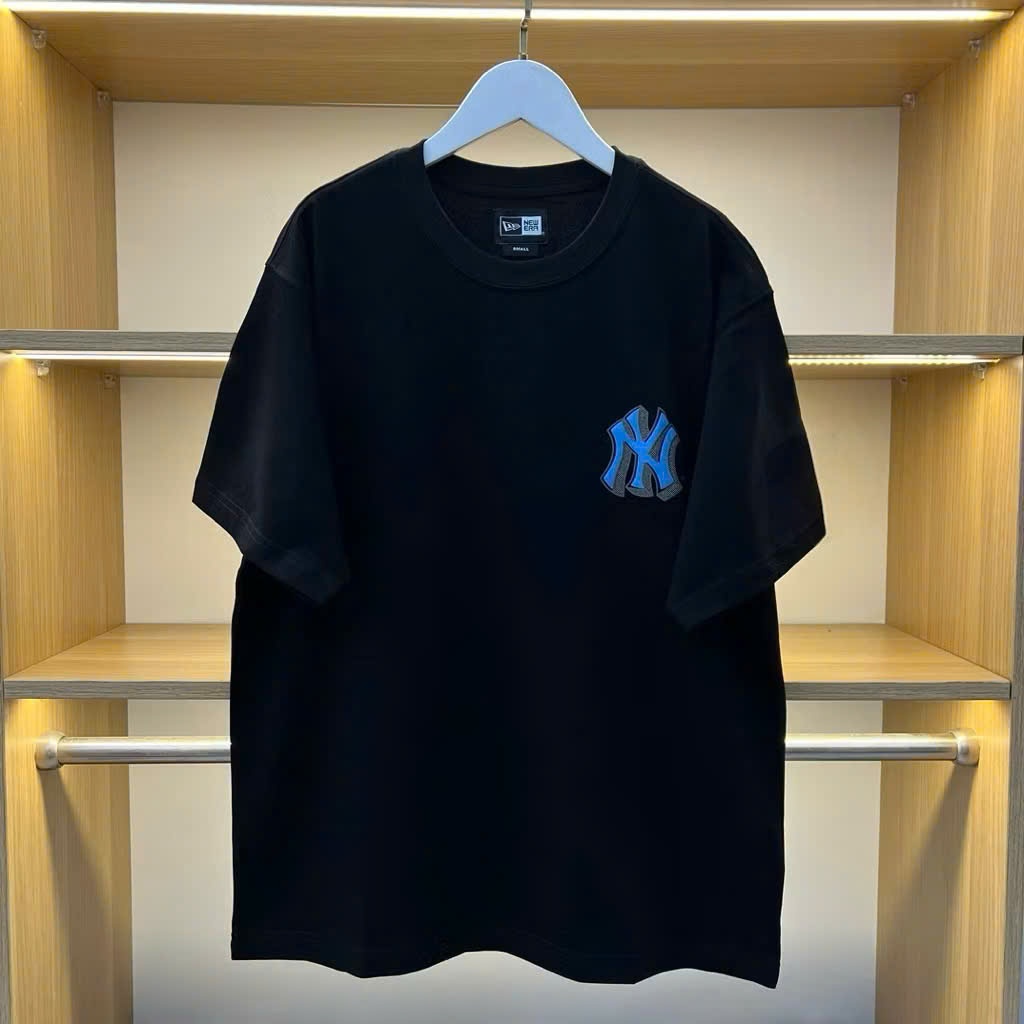 Áo THUN MLB nam nữ cao cấp, 100% cotton co giãn 2 chiều , ÁO THUN định lượng 250gms, YANKEES GẤU MINI