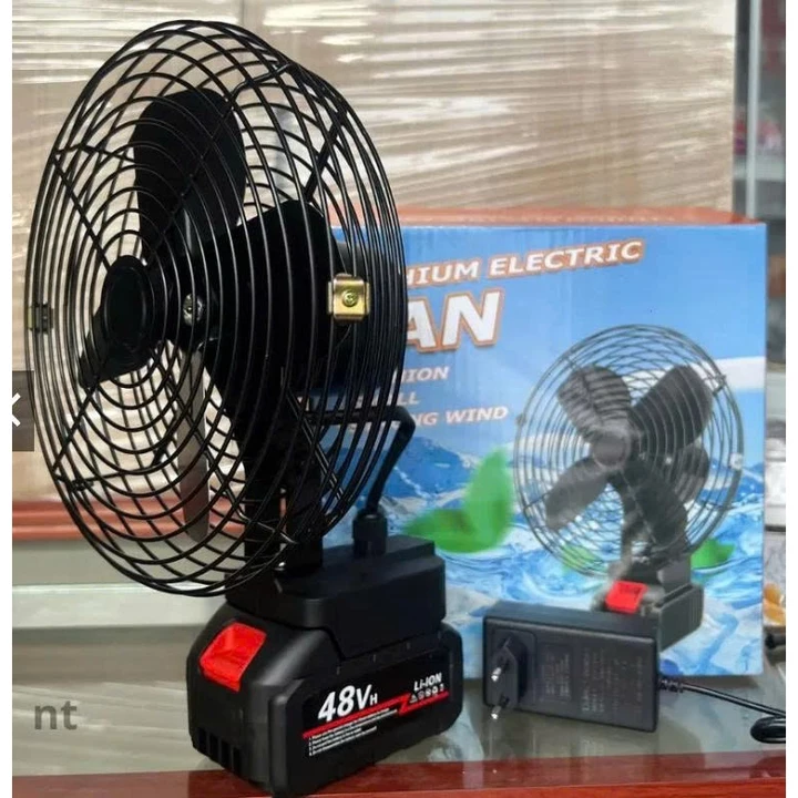 {TOP BÁN CHẠY- CÓ PIN} Quạt lồng sắt - cánh sắt tích điện pin trâu khỏe đa năng- dùng chân pin phổ thông 4cm